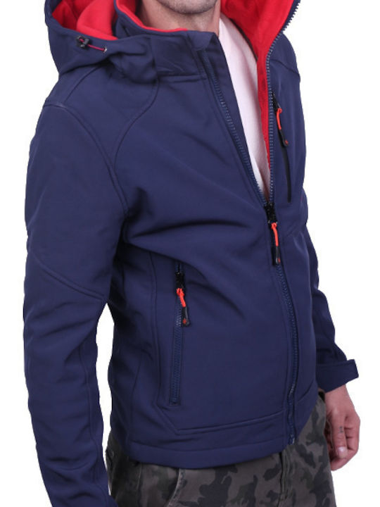 Ice Tech Herren Winter Jacke Lässig Navy Blue