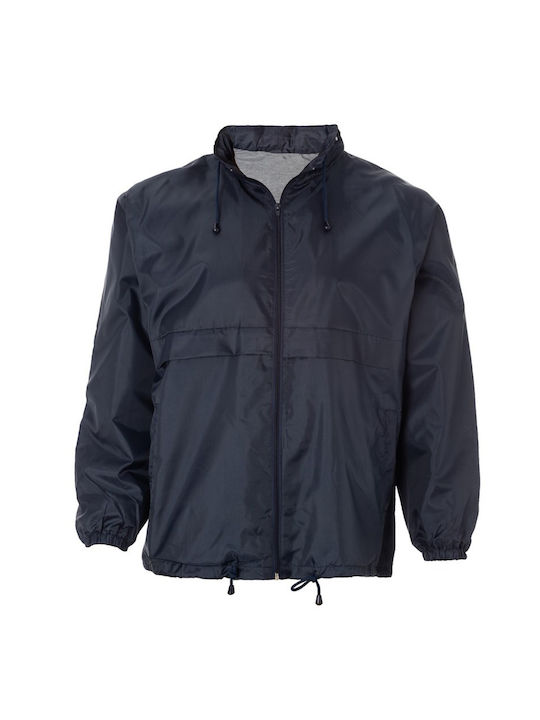 About Basics Men's Winter Jacket Windproof Navy