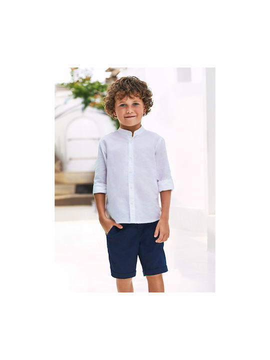 Mayoral Kids Shorts/Bermuda Fabric navy blue