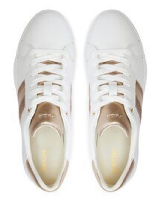 Geox D Blomiee Sneakers White / Lt Gold