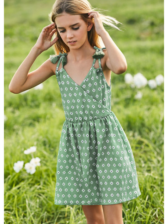 Kinderkleid Ärmellos Bay Leaf Mint