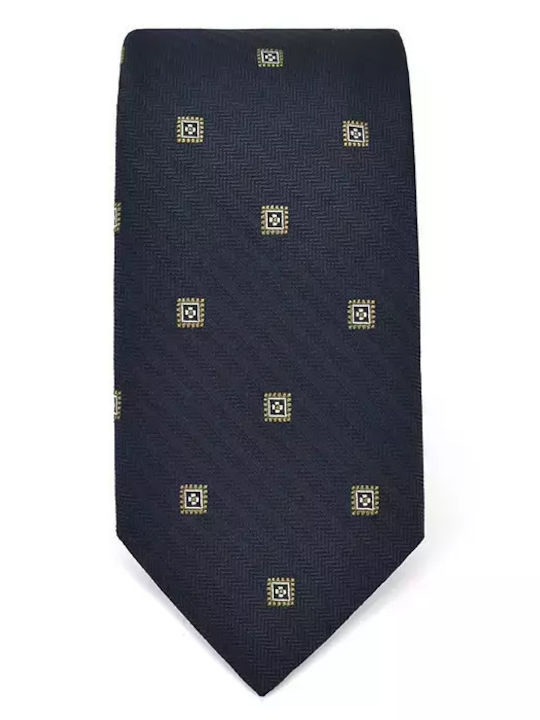 Monte Napoleone Men's Tie Monochrome in Blue Color