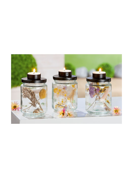 ArteLibre General Use Glass Jar with Lid Transparent 1 Piece