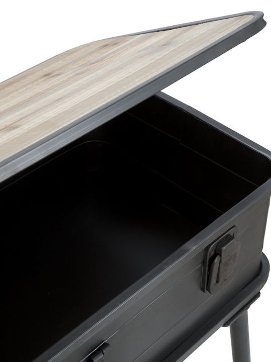 Metal Console Table Gray L80xW35xH67.5cm