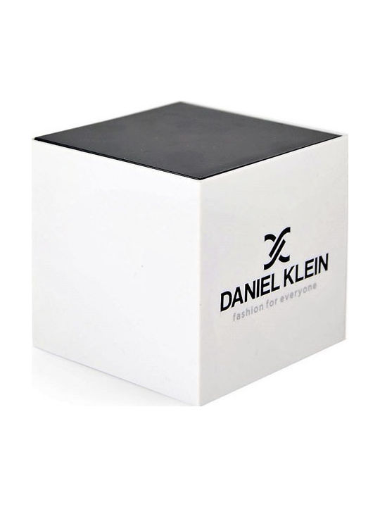 Daniel Klein Men's Watch 46mm Battery with Blue Leather Strap