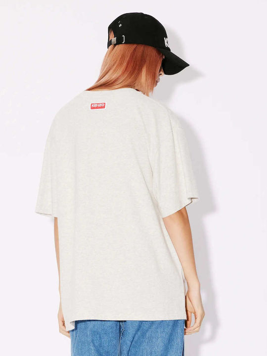 Kenzo Γυναικείο Oversized T-shirt Πουά γκρι