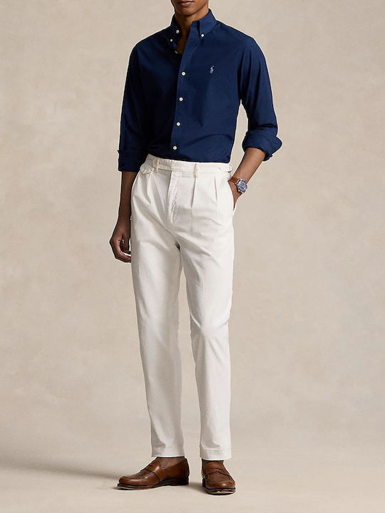 Long-sleeved Cotton Shirt NavyBlue