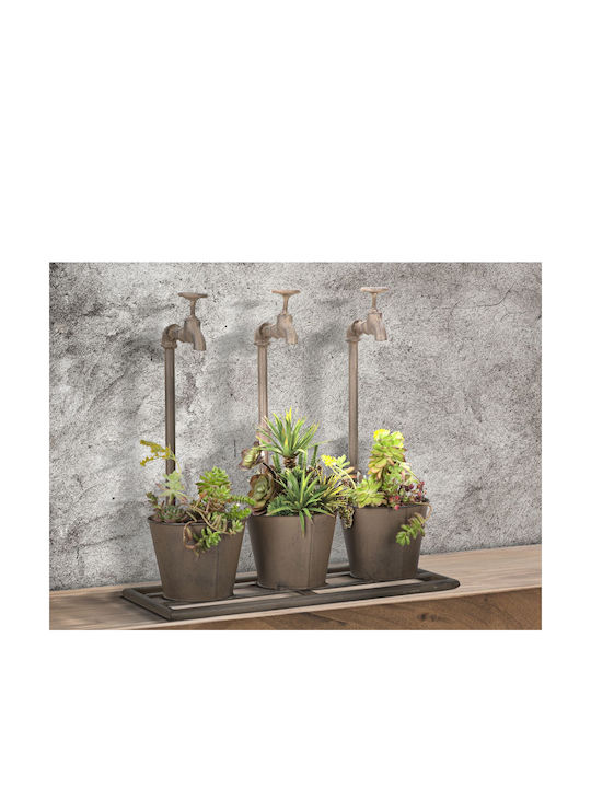 Mauro F Planter Metal Bronze 49x49x48cm.