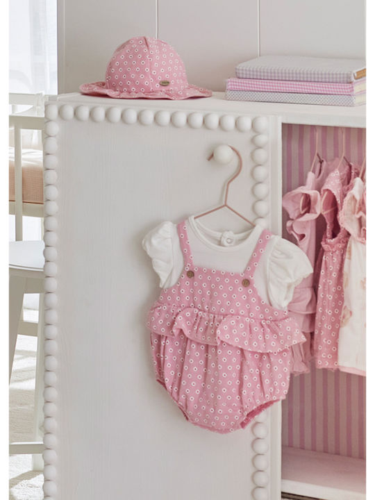 Mayoral Set Baby Strampler mit Zubehör Rosa