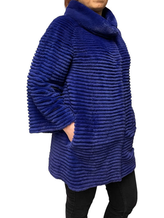 Frauen Pelz Purple