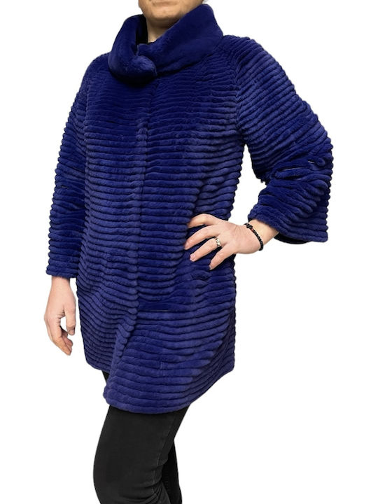 Frauen Pelz Purple