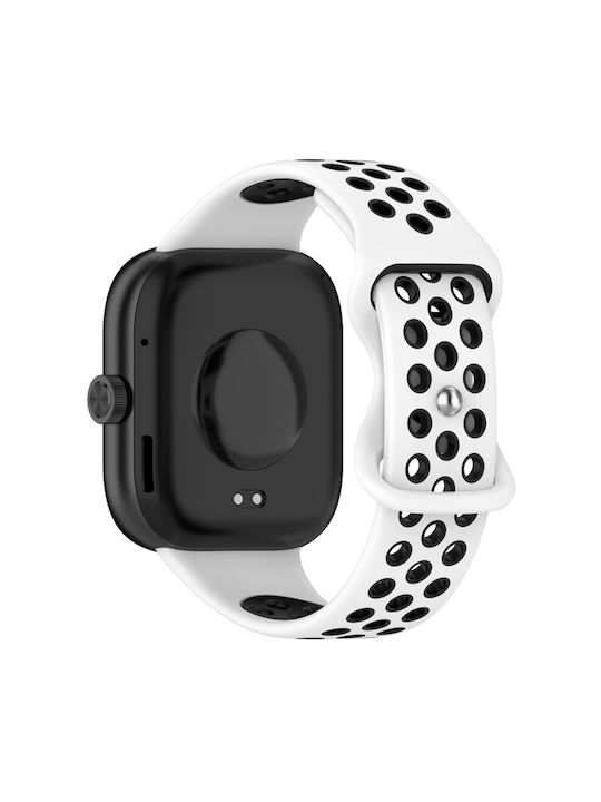 Dual Color Perforated Λουράκι Σιλικόνης Λευκό (Redmi Watch 4)