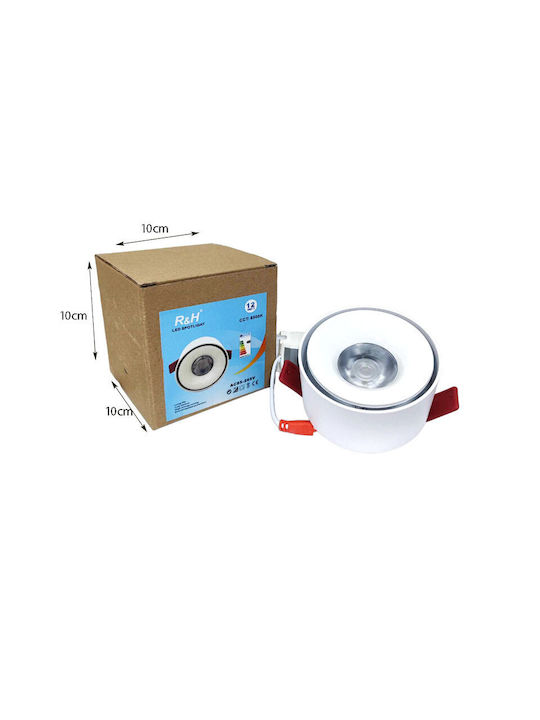 Spot Light Einbau Spot mit integriertem LED und Kaltweißes Licht Weiß 1Stück Spot Light Einbau Spot mit integriertem LED und Kaltweißes Licht Weiß 1Stück