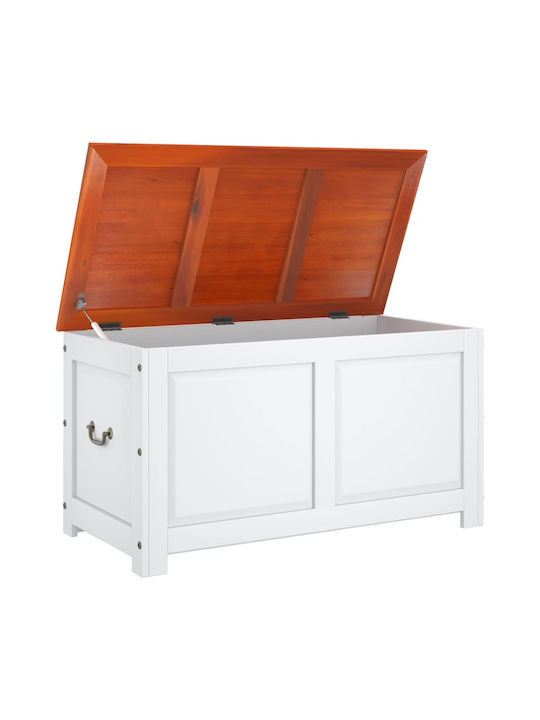 vidaXL Wooden Decorative Trunk Brown 110x55x57cm