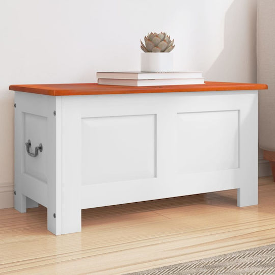 vidaXL Διακοσμητικό Μπαούλο Ξύλινο Καφέ 70x35x37εκ.