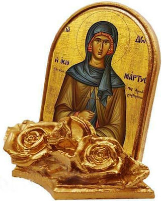 Christening Favor with Religious Icon Saint Theodora 30pcs 9x9cm 110-240303