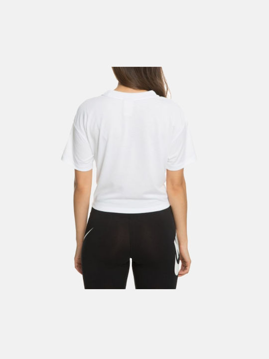 Nike Essential Damen Sportlich Bluse Kurzärmelig Weiß