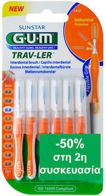 GUM Trav-ler Interdentalbürsten 0.9mm Orange 12Stück