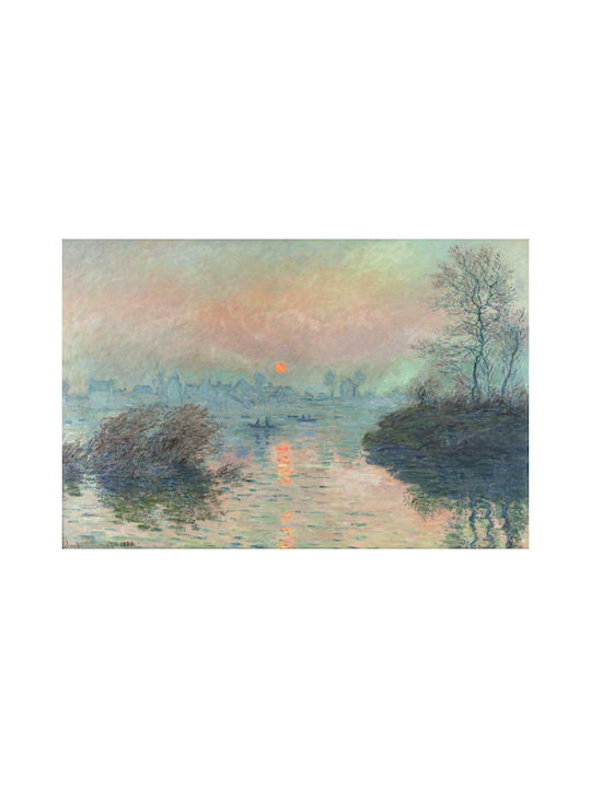 Sun Setting On The Seine At Lavacourt (1880) Claude Monet 1 Painting on Canvas 150x100cm