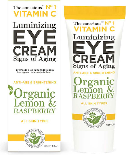 Biovene The Conscious Luminizing Organic Lemon & Raspberry Eye Cream with Aloe Vera & 30ml