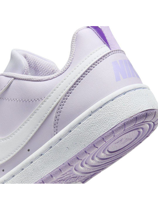 Court Court Borough Low Recraft Kids Sports Shoes Basketball with Laces Barely Grape