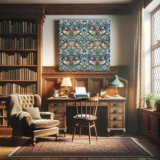 William Morris's (1834 Πίνακας Υφασμάτινος 80x80cm