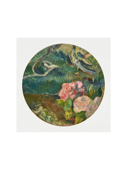 Paul Gauguin's Flowers And Bird (1884–1886) 1 Πίνακας σε Καμβά 100x100cm
