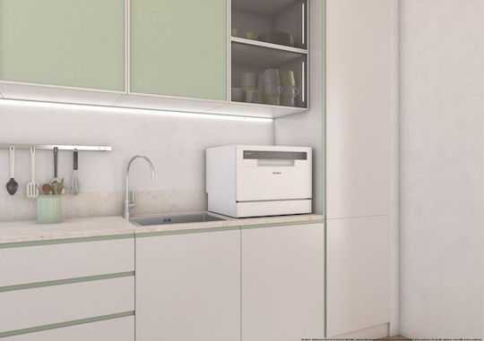 Candy за 6 комплекта Ш55xВ44.3см. Бял