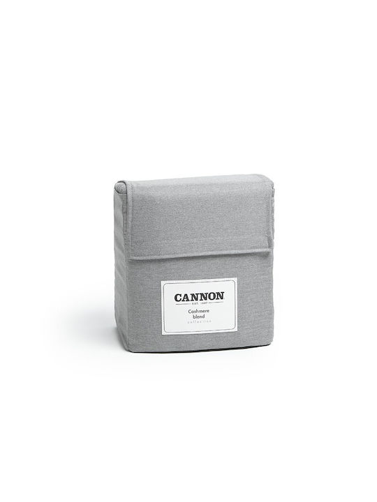 Cannon Bettbezug-Set Einzelbett mit Kissenbezug 170x250 Ash Grey