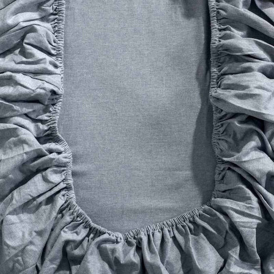 Cannon Duvet Cover Set Single with Pillowcase 170x250 Smoke Blue