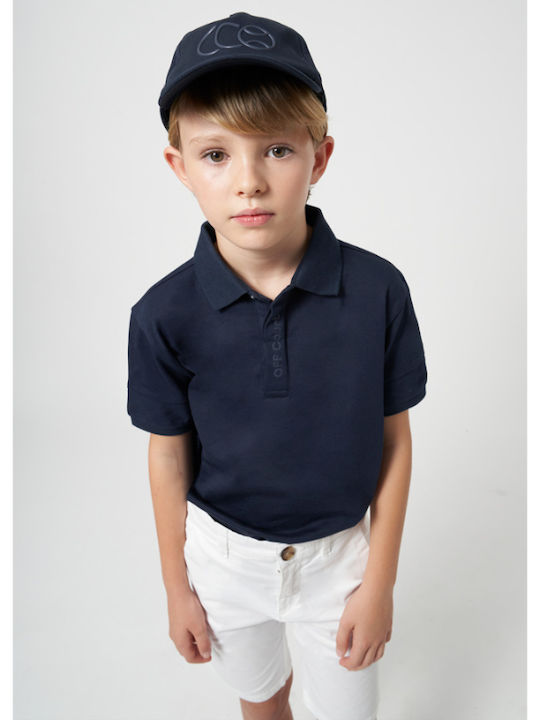 Mayoral Kids Polo Short Sleeve navy blue