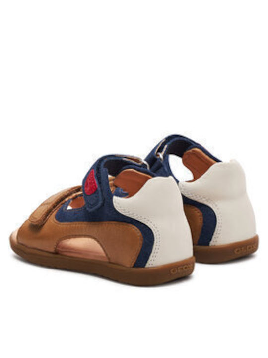 Geox Παιδικά Πέδιλα B Sandal Macchia Καφέ