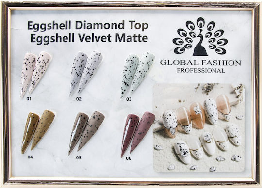 Global Fashion Top Coat για Απλά Βερνίκια Matte 12ml