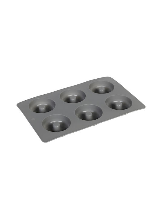Keskor Backform Törtchen/Muffins Silikon 6 Plätze 27x17x2cm 1cm