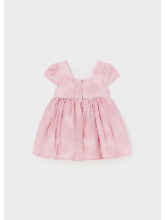 Mayoral Kids Dress Short Sleeve Pink