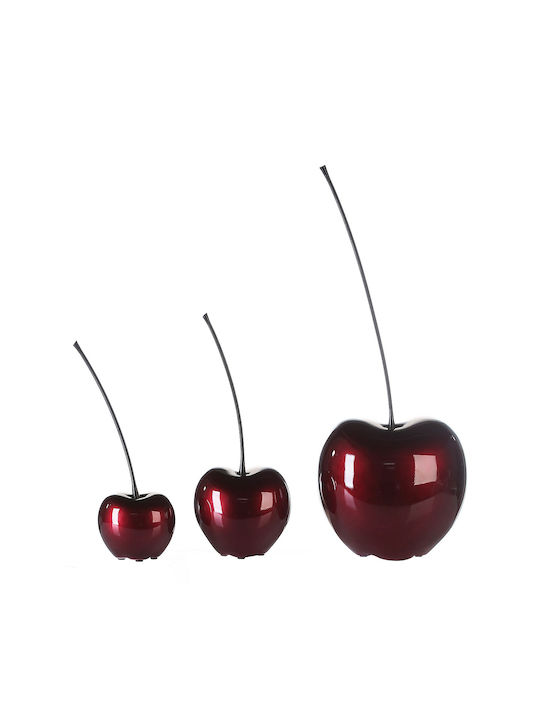 ArteLibre Metallic Cherry Table Decor 14.5x17x40cm
