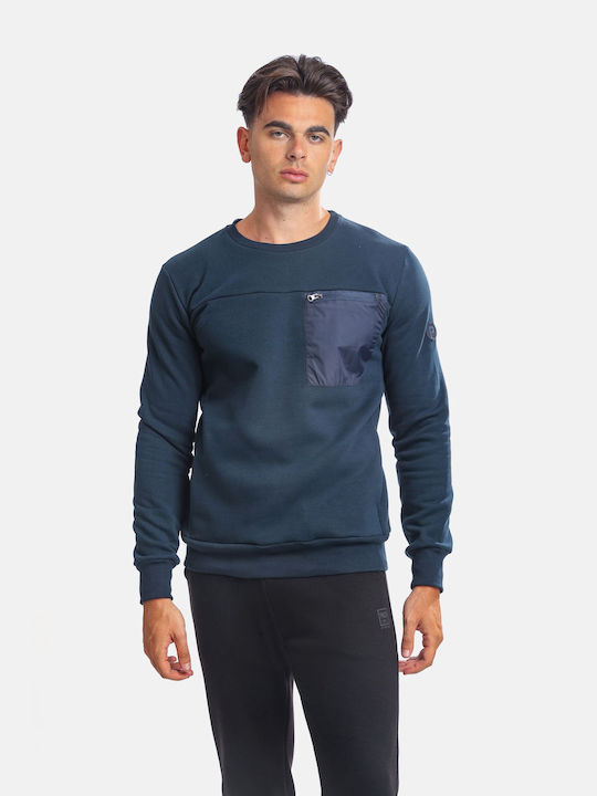 Paco & Co Men's Sweatshirt with Pockets Navy