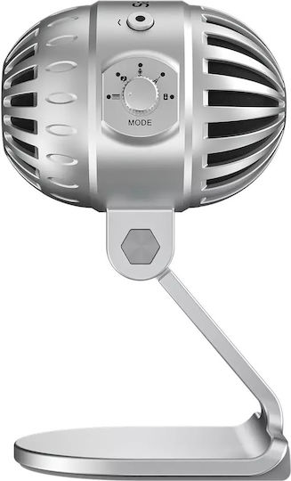 Saramonic MTV550 Πυκνωτικό Μικρόφωνο Επιτραπέζιο για Φωνητικά σε Ασημί Χρώμα
