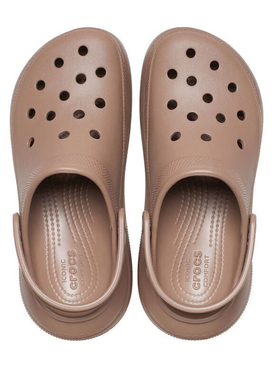 Crocs Classic Crush Дамски Анатомични Клоги Кафяв