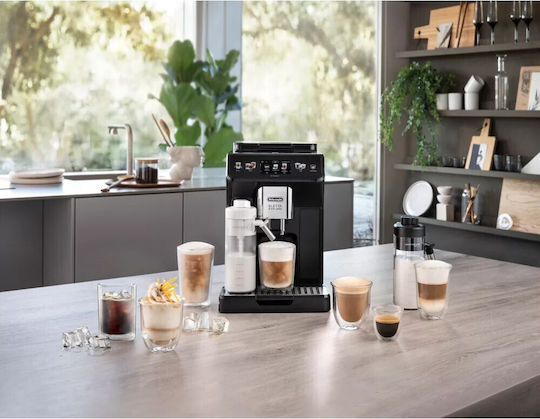 De'Longhi Explore Αυτόματη Μηχανή Espresso 1450W Πίεσης 15bar με Μύλο Άλεσης Μαύρη ECAM450.65.G