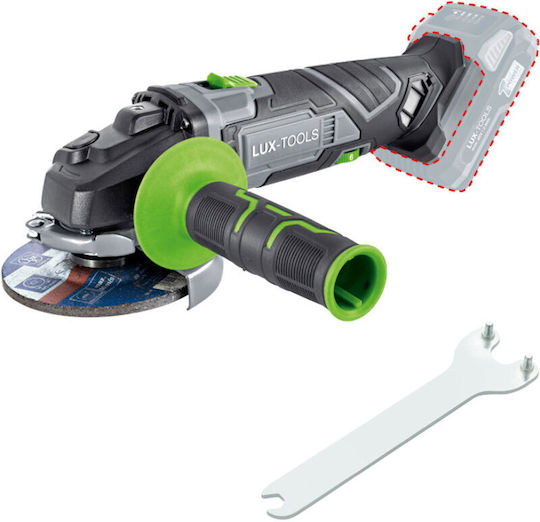 Lux Tools LCG737-1 Τροχός 115mm Μπαταρίας με Ρύθμιση Στροφών 20V Solo