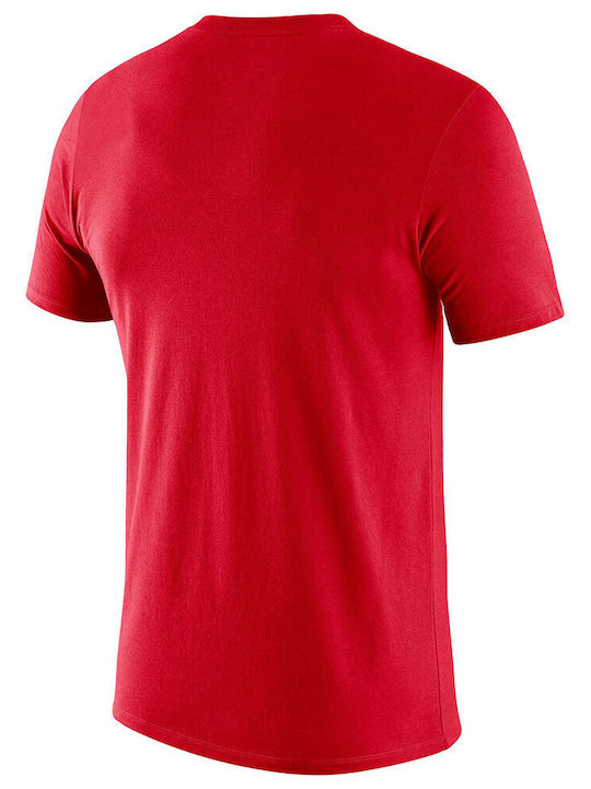 Nike Chicago Ανδρικό Αθλητικό T-shirt Κοντομάνικο Κόκκινο
