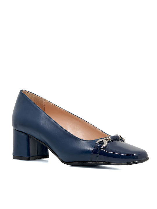 Papistas Leder Pumps Blau