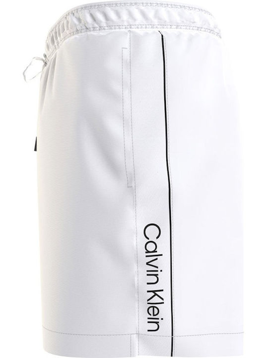 Calvin Klein Men's Swimwear Striped Shorts white