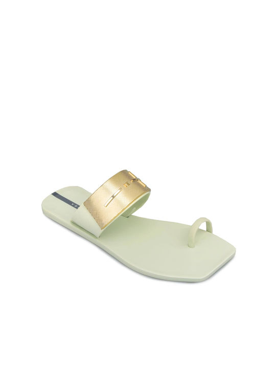 Voices Women's Flat Sandals in Green Color