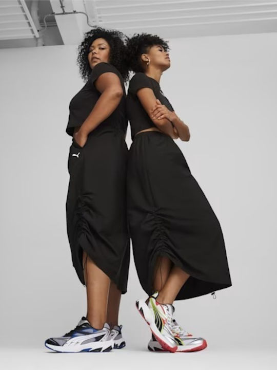 Dare To High-waisted Midi Skirt Black
