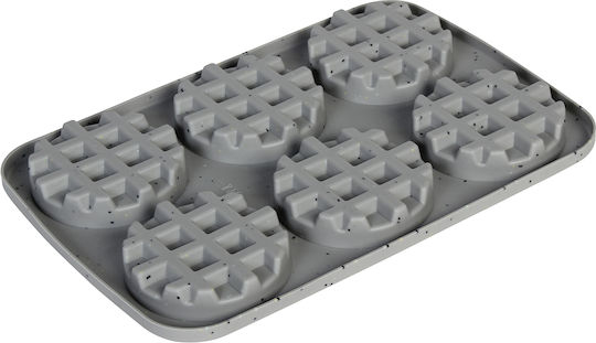 Keskor Silicone Ice Cream & Ice Lolly 6 Cups Baking Pan 25.5x17.5x1.5cm