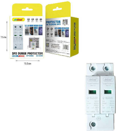 Andowl 2-Poles Panel Lightning Protection