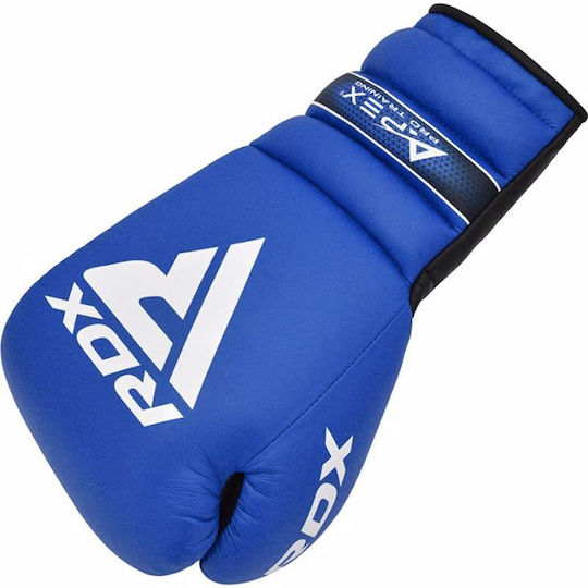 RDX Boxing Gloves Leather for Match Blue