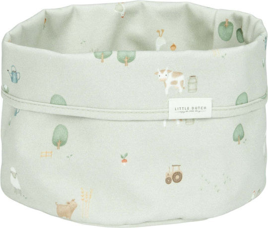 Little Dutch Little Farm Nursery Storage Basket Green